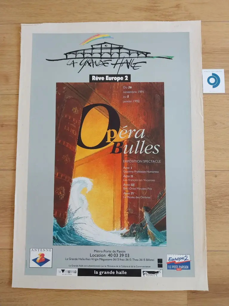 François SCHUITEN (1956), Opéra Bulles, 1991/1992, impression couleur d'après, 59.5 x 40 cm.