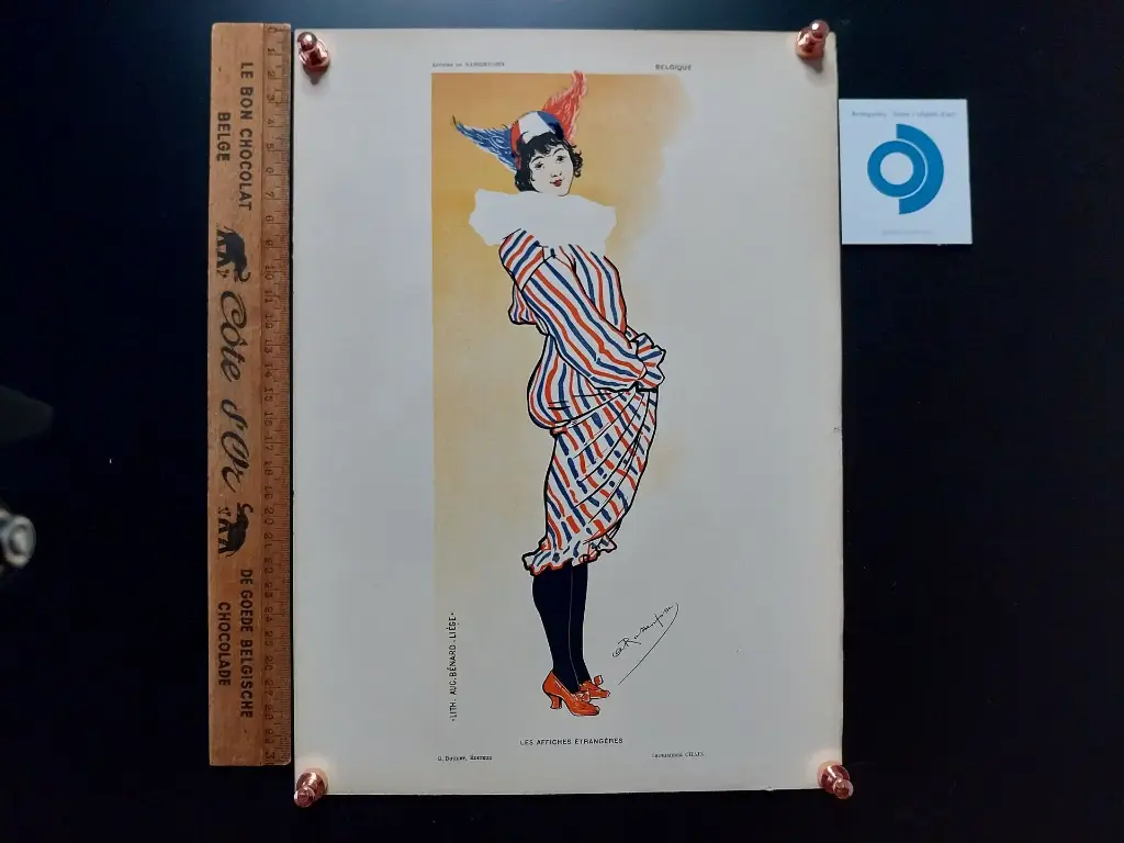 Armand RASSENFOSSE (1862-1934),Clownesse circa 1895, lithographie (d'après), signée dans la planche, 31.5 x22.5 cm.