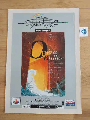 François SCHUITEN (1956), Opéra Bulles, 1991/1992, impression couleur d'après, 59.5 x 40 cm.